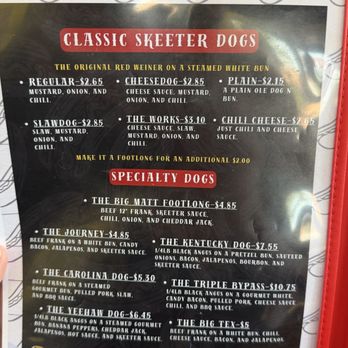 Skeeter's - Hot Dogs Near Me - Wytheville, Virginia