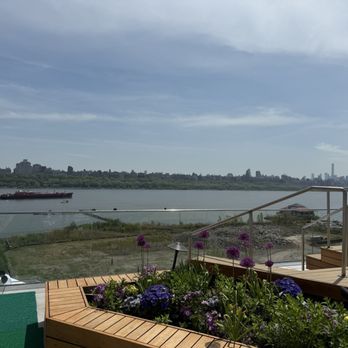 SoJo Spa Club - View from the deck near the pool - Saunas Near Me - Edgewater, New Jersey
