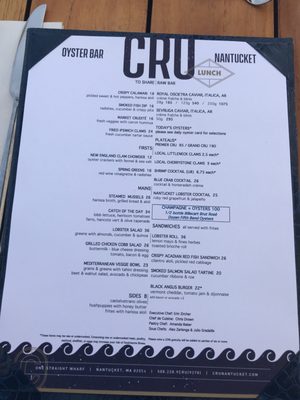 Menu photo 5 CRU Nantucket, MA