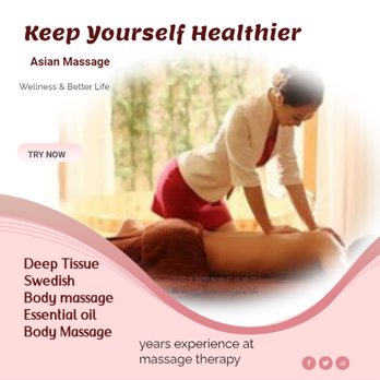 Asian Massage - Swedish Massage is a type of massage therapy that uses long, smooth strokes to help relax the body... - Beauty & Spas Near Me - Omaha, Nebraska