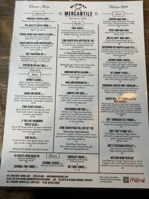 Menu photo 6 Midway Mercantile Midway, UT