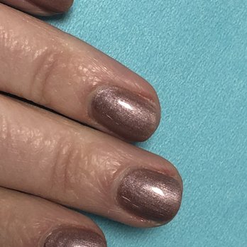 Villa Nail Spa - Cut my skin around nail instead of cuticles! The pink around my nails is RAW skin! Even water burns it! - Day Spas Near Me - Guilford, Connecticut