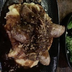 Sir George - Pork sausages on a bed of Paris mash