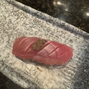 Kamiya 86 - Tuna nigiri w truffles - Sushi Bars Near Me - Ponte Vedra Beach, Florida Kamiya 86 - Tuna nigiri w truffles - Sushi Bars Near Me - Ponte Vedra Beach, Florida