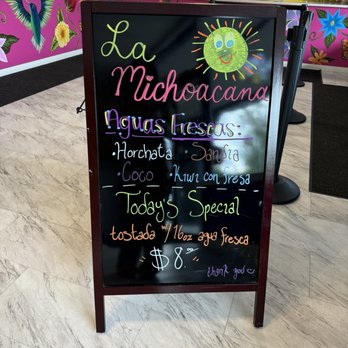 La Michoacana - Front Special Menu - Ice Cream & Frozen Yogurt Near Me - Anchorage, Alaska