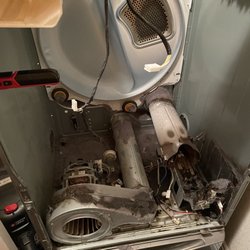 JJJ Appliance Repair & Service - Cleaned up this mess and made it look brand new!  Runs better than ever!