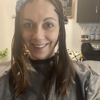 Tatum Trompeter - Start of the process to blend roots - Hair Stylists Near Me - Sammamish, Washington