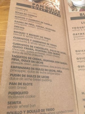 Menu photo 5 La Monarca Bakery Huntington Park, CA