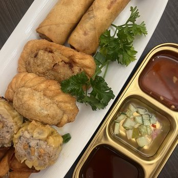 Chill D Taste Thai - Appetizer Sampler - Thai Near Me - Flushing, New York Chill D Taste Thai - Appetizer Sampler - Thai Near Me - Flushing, New York