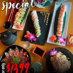 Kokai Sushi & Lounge - Lunch Special at KOKAI!
Mon-Fri, 12-3 PM.
Selected rolls & chicken hibachi for just $13.99 
www.kokaisushi.com