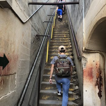 Diamond Head State Monument - My brother taking on all those stairs - Parks Near Me - Honolulu, Hawaii