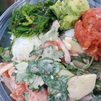 Poke Me - spicy tuna and salmon bowl - Hawaiian Near Me - Irvine, California Poke Me - spicy tuna and salmon bowl - Hawaiian Near Me - Irvine, California