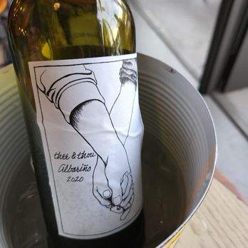 allmine - Thee and Thou Albarino. One of the best white wines I've ever tasted. - Pizza Near Me - Oceanside, California
