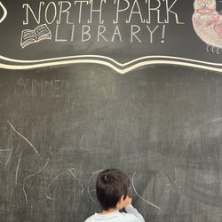 North Park Branch Library - Chalkboard wall in children's section