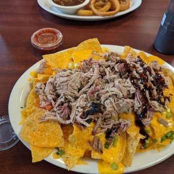 HalfSauced Barbeque - My full order of bbq nachos with pulled pork. - Barbeque Near Me - Osage Beach, Missouri HalfSauced Barbeque - My full order of bbq nachos with pulled pork. - Barbeque Near Me - Osage Beach, Missouri