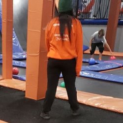 This was the only photo I could find in my phone of the employee who screamed in my sons face.