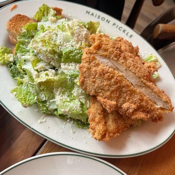 Maison Pickle - Chicken Caesar Salad - Cocktail Bars Near Me - New York, New York Maison Pickle - Chicken Caesar Salad - Cocktail Bars Near Me - New York, New York