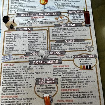 Sandy's Beach Shack - Drink menu - Cocktail Bars Near Me - Huntington Beach, California Sandy's Beach Shack - Drink menu - Cocktail Bars Near Me - Huntington Beach, California