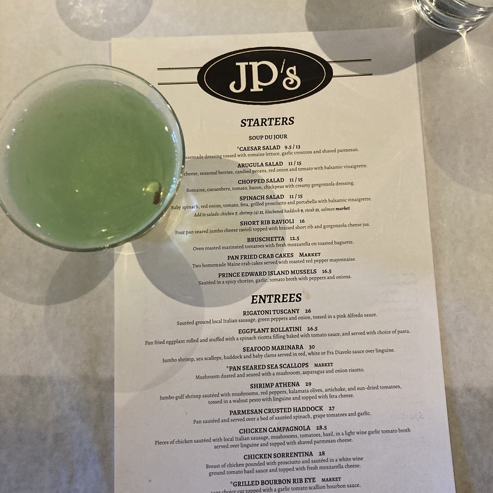 JP's Bistro - Menu - Italian Near Me - Falmouth, Maine JP's Bistro - Menu - Italian Near Me - Falmouth, Maine