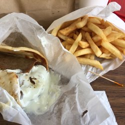 Gyro and fries
