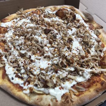 Chito's Pizza - Medium shawarma pizza special (comes with garlic and hot sauce on side) -$14 of delicious - Mediterranean Near Me - Toronto, Ontario