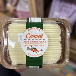 Trader Joe's - Carrot Mini Sheet Cake - a hit with the coworkers!