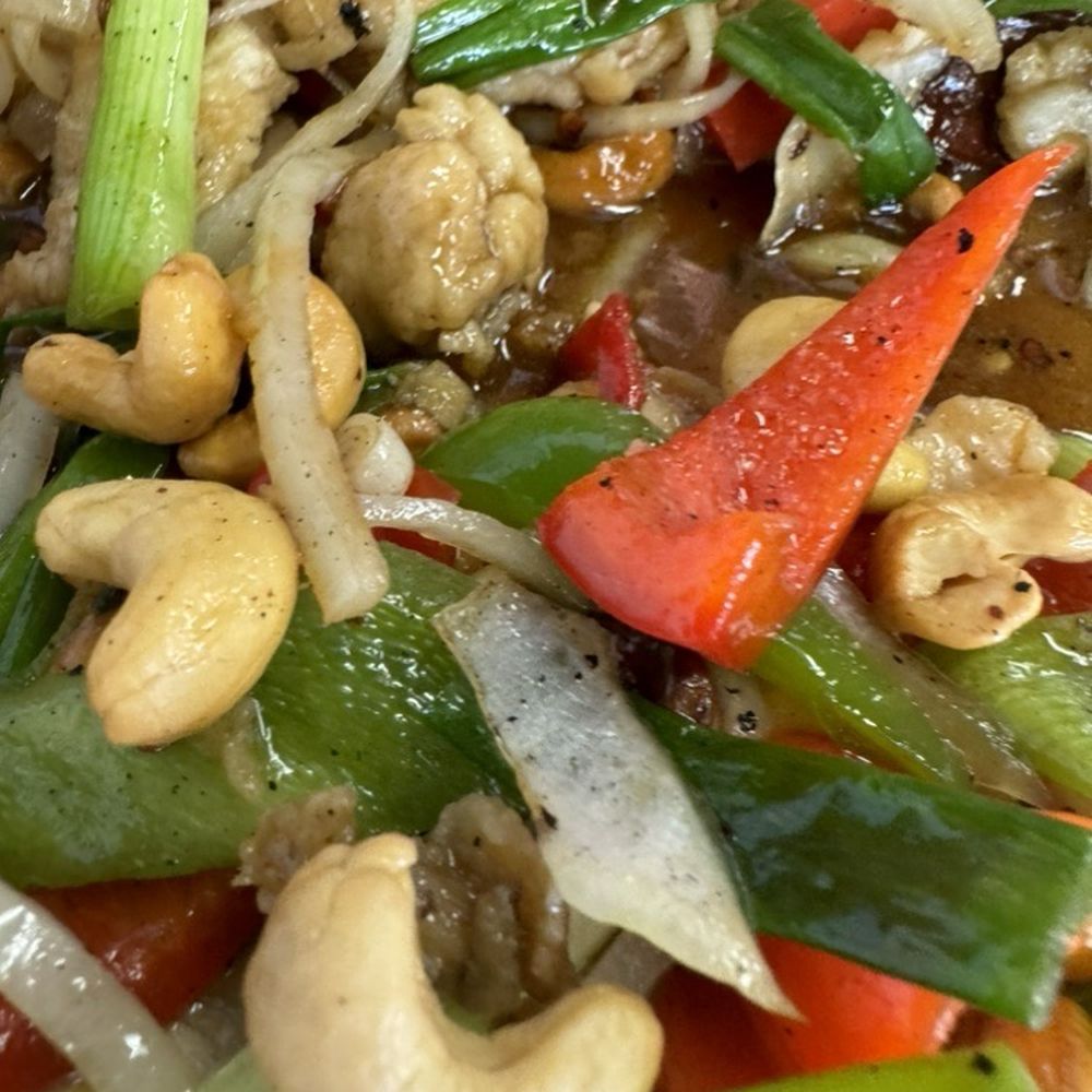 Thai Taste - Terrible 'cashew chicken.' Had them add more nuts. Some were burnt BLACk pure carbon! Really? Uncooked veggies, lacked protein! - Thai Near Me - Fresno, California Thai Taste - Terrible 'cashew chicken.' Had them add more nuts. Some were burnt BLACk pure carbon! Really? Uncooked veggies, lacked protein! - Thai Near Me - Fresno, California