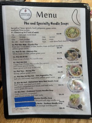 Menu photo 4 Saigon 512 Round Rock, TX