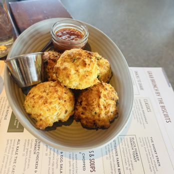 Whiskey Cake Kitchen & Bar - Jalapeño- Gouda Biscuits - New American Near Me - Round Rock, Texas Whiskey Cake Kitchen & Bar - Jalapeño- Gouda Biscuits - New American Near Me - Round Rock, Texas