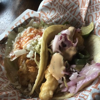 Local Cantina Dublin - Tempura shrimp and cantina fish taco - Mexican Near Me - Dublin, Ohio