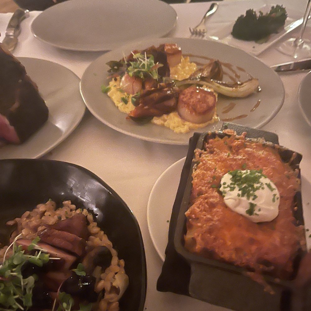 Keystone Ranch - Twice baked potato, Sumac Scented King Cole Duck Breast, Pan Roasted Diver Jumbo Sea Scallops, Rosen Farms Colorado Lamb Chop - New American Near Me - Keystone, Colorado Keystone Ranch - Twice baked potato, Sumac Scented King Cole Duck Breast, Pan Roasted Diver Jumbo Sea Scallops, Rosen Farms Colorado Lamb Chop - New American Near Me - Keystone, Colorado