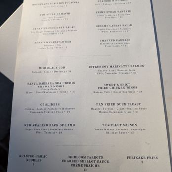 The Gathering Table - Menu June 2025 - New American Near Me - Solvang, California