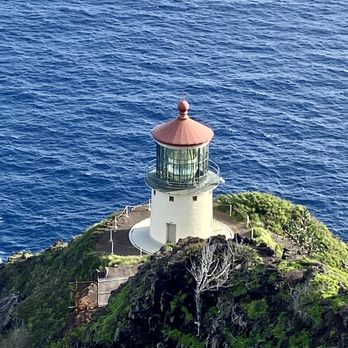 Makapu'u Point Lighthouse Trail - Looking down at the lighthouse - Hiking Near Me - Honolulu, Hawaii