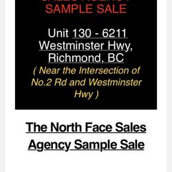 The North Face Sales Agency - Email ad I received