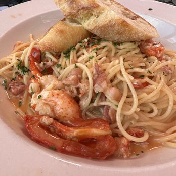 Jimmy's HideAway - Lobster Carbonara - New American Near Me - Provincetown, Massachusetts Jimmy's HideAway - Lobster Carbonara - New American Near Me - Provincetown, Massachusetts