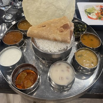 A2B Indian Veg restaurant - Lunch South Indian Thali - Indian Near Me - Warrenville, Illinois