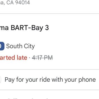 SamTrans - Driver of 130 South City did not stop to pick me up on Jan. 1, 2024 Colma Bart Bay 3 scheduled at 4:18pm - Public Transportation Near Me - San Carlos, California SamTrans - Driver of 130 South City did not stop to pick me up on Jan. 1, 2024 Colma Bart Bay 3 scheduled at 4:18pm - Public Transportation Near Me - San Carlos, California