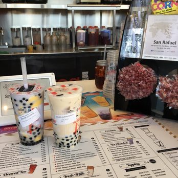 Sharetea - taro w pudding slush bubble tea AND oolong milk tea bubble tea - Bubble Tea Near Me - San Rafael, California Sharetea - taro w pudding slush bubble tea AND oolong milk tea bubble tea - Bubble Tea Near Me - San Rafael, California