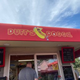 Exterior outside entrance of Duff's Doggz - San Diego, California Exterior outside entrance of Duff's Doggz - San Diego, California