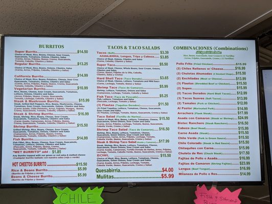 Menu photo 3 Taqueria Guadalajara San Leandro, CA