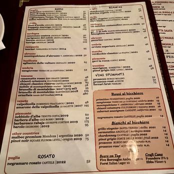 Mercato - Menu (Jan 2024) - zoom in for details and prices - decent prices, not over-the-top for NYC, authentic Italian, quaint ambience - Italian Near Me - New York, New York