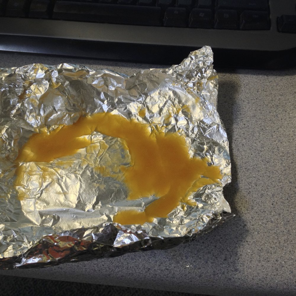 This is the water from ONE taco.  This one happens to be from a soft taco, but imagine all this water in a hard taco.  Mushy!