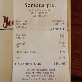 Serious Pie Downtown - Once again, very much worth it! - Pizza Near Me - Seattle, Washington