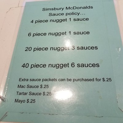 Menu photo 3 McDonald's West Simsbury, CT