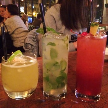 Madam Woo - From L to R: Ping Pong (delicious), Ginger Mojito, Singapore Sling - Chinese Near Me - Auckland, AUK Madam Woo - From L to R: Ping Pong (delicious), Ginger Mojito, Singapore Sling - Chinese Near Me - Auckland, AUK