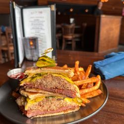 Barley + Vine Kitchen & Bar - Introducing the Cubano ~ Grilled ham, slow cooked pulled pork, house hot mustard, Swiss cheese & house pickles on a pressed hoagie. $16.95