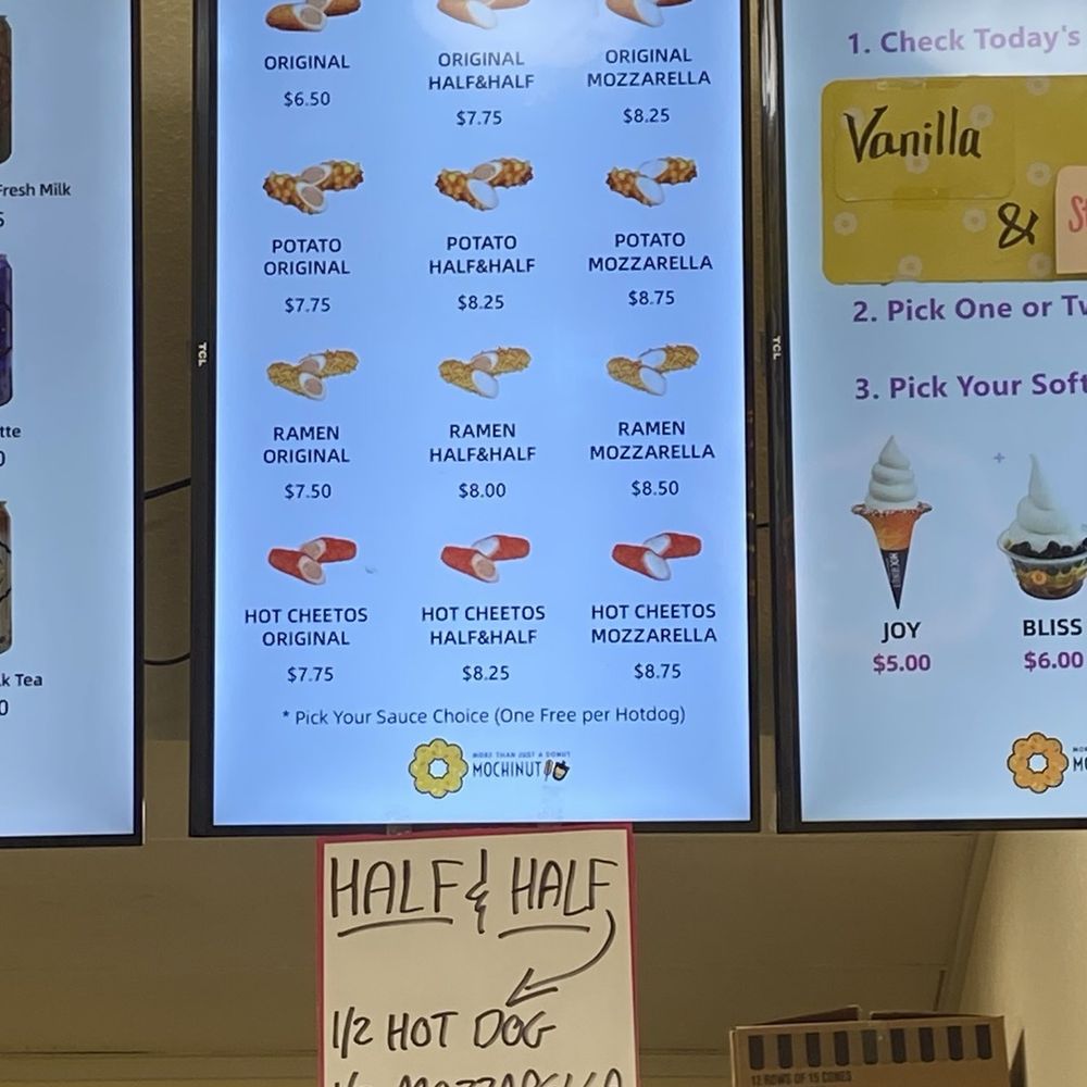 Mochinut - All the rice hotdog prices from their menu as of Nov, 2025 - Bubble Tea Near Me - Portland, Oregon Mochinut - All the rice hotdog prices from their menu as of Nov, 2025 - Bubble Tea Near Me - Portland, Oregon