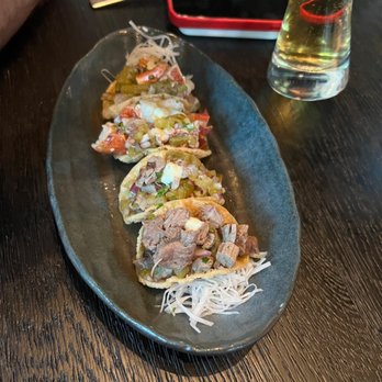 Nobu Chicago - Lobster and Ribeye tacos - Japanese Near Me - Chicago, Illinois Nobu Chicago - Lobster and Ribeye tacos - Japanese Near Me - Chicago, Illinois