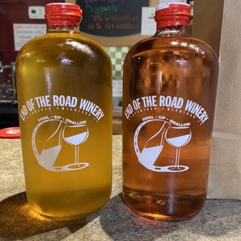 End of the Road Winery - two bottles of wine - Wine Tasting Room Near Me - Germfask, Michigan