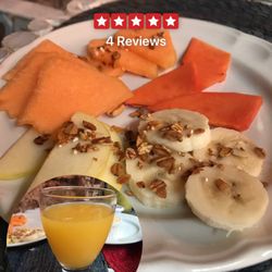 Café Martin - The breakfast package comes with fruit, orange juice, and coffee. They also serve granola, yogurt, and mango jelly toppings.